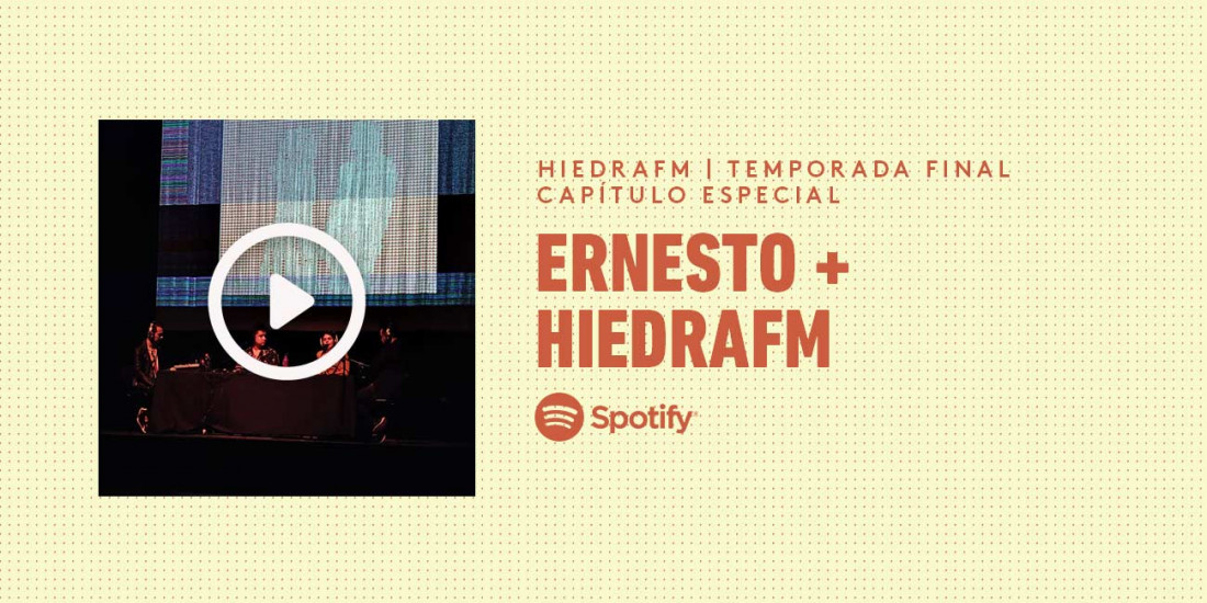 HiedraFM conversó sobre "Ernesto" de Teatro de Chile grabando, literalmente, arriba del escenario